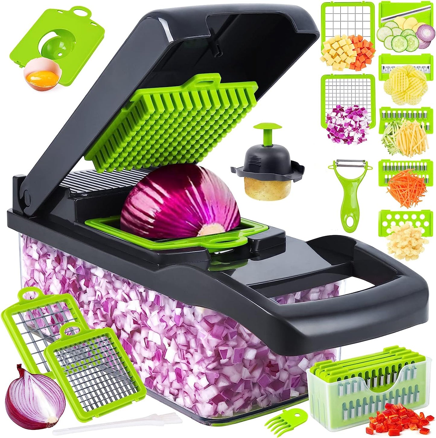 16-in-1 Vegetable Cutter & Slicer – Multifunctional Kitchen Tool