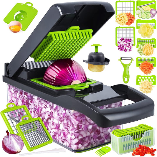 16-in-1 Vegetable Cutter & Slicer – Multifunctional Kitchen Tool