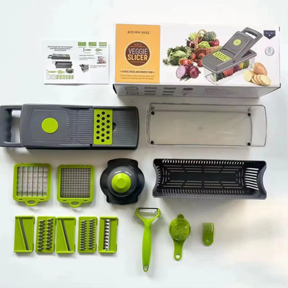 16-in-1 Vegetable Cutter & Slicer – Multifunctional Kitchen Tool