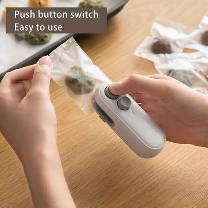 Mini Portable Heat Sealer Machine – USB Rechargeable Bag Resealer for Fresh Food Storage