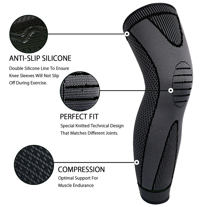 Full Leg Knee Pads with Support Belt (Original China)