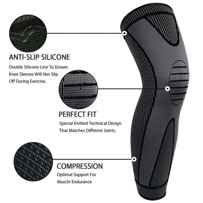Full Leg Knee Pads with Support Belt (Original China)