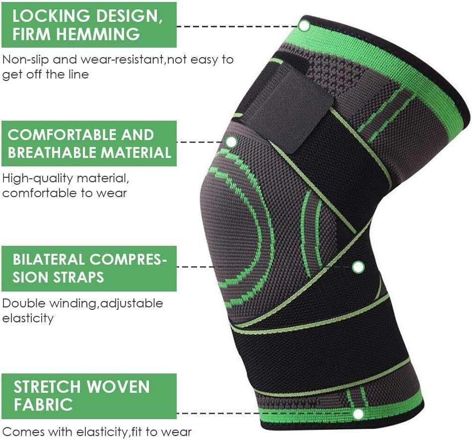 3D Pressure Weave Knee Support Band – Adjustable Compression Brace for Men & Women