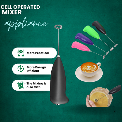 Mini Coffee Beater & Milk Frother – Battery Operated Hand Mixer