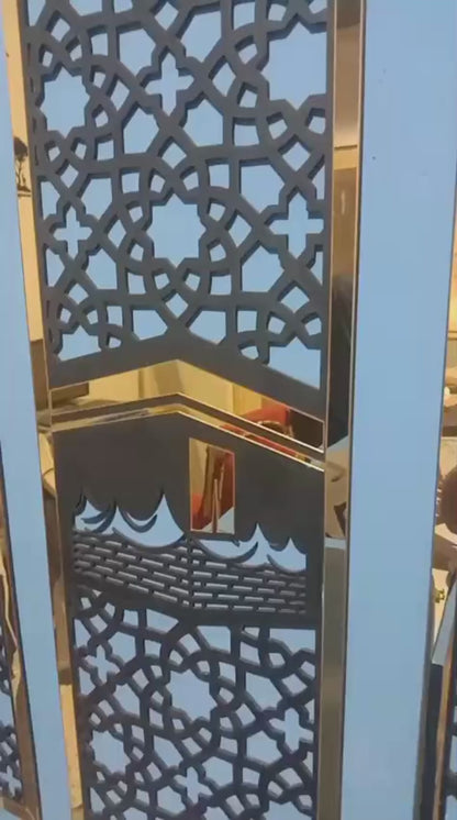 3-Piece Allah, Muhammad (SAW) & Kaaba Wall Art